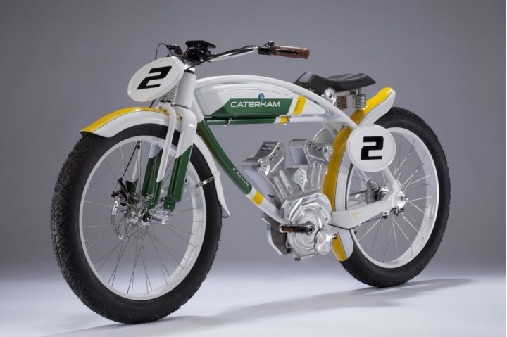 The Caterham Classic E-Bike has a faux V-twin motor and a very short range.