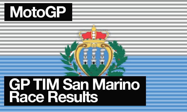 MotoGP Round 13 - GP TIM San Marino Race Results - Canada Moto Guide