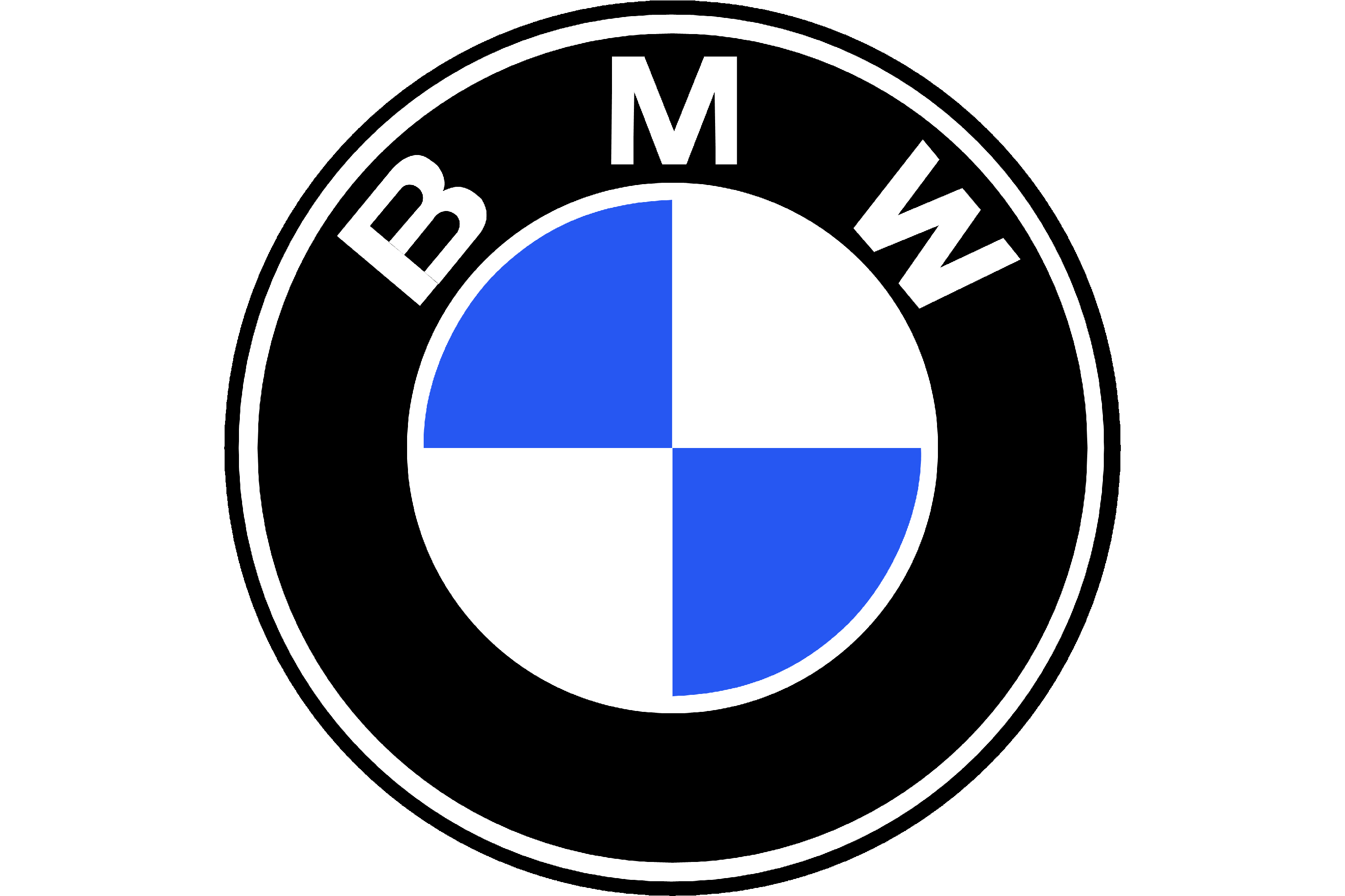Логотип BMW на прозрачном фоне