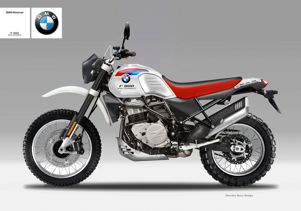 Check out this BMW F900 Scrambler Sports concept sketch ... (1000 x 700 Pixel)